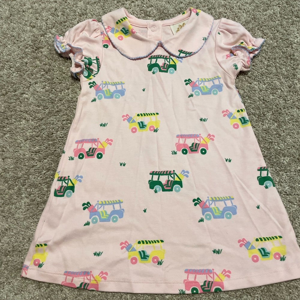 The Beaufort Bonnet Company Greenville Golf Buggy Peter Pan Collar Dress